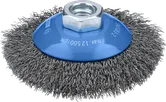 Cepillo biselador Bosch Metal Clean de 100 mm para amoladoras angulares.