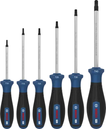 Juego de desatornilladores PRO Torx, 6 piezas