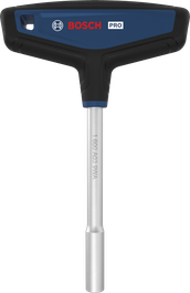 Destornillador con punta en T Bosch PRO con agarre ergonómico.