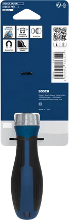 Destornillador de carraca Bosch con punta magnética.