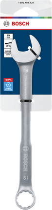 Llave combinada Bosch de 19 mm de cromo vanadio.