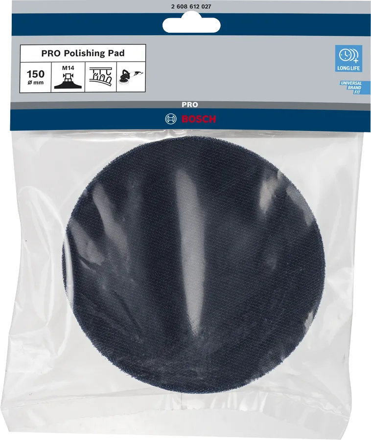 Base de impresión Bosch M14 de 150 mm con cierre de velcro.