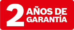 2 años de garantia
