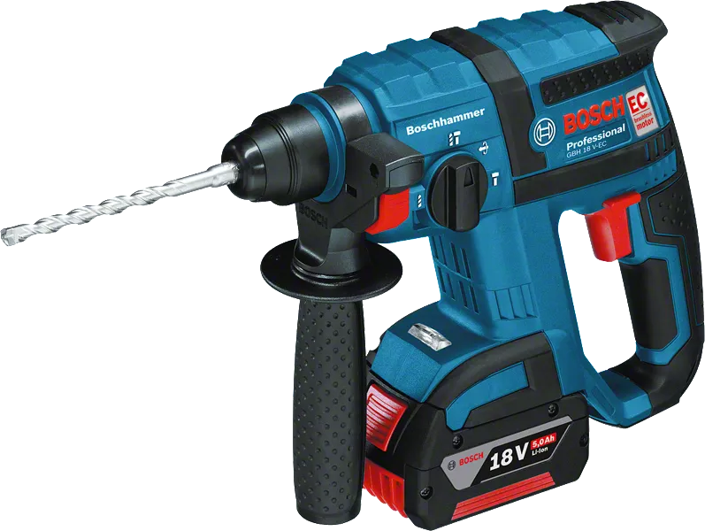 Taladro percutor rotativo inalámbrico Bosch GBH 18.0 V-EC.