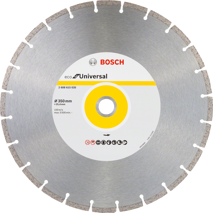 Disco de corte de diamante Bosch ECO Universal 350 mm.