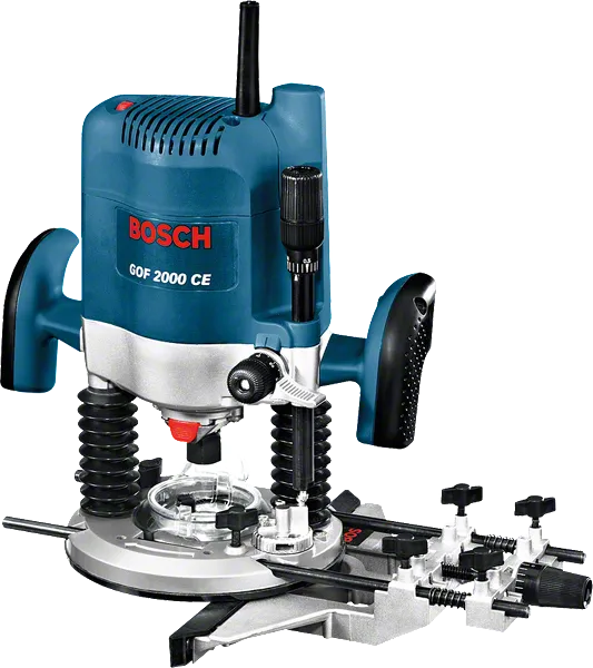 Fresadora Bosch GOF 2000 CE con potencia de entrada de 2.000 W.