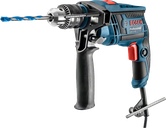 Taladro de impacto Bosch GSB 13 con potencia de entrada de 650W.