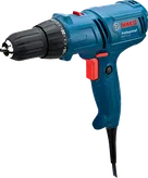 Taladro eléctrico azul.