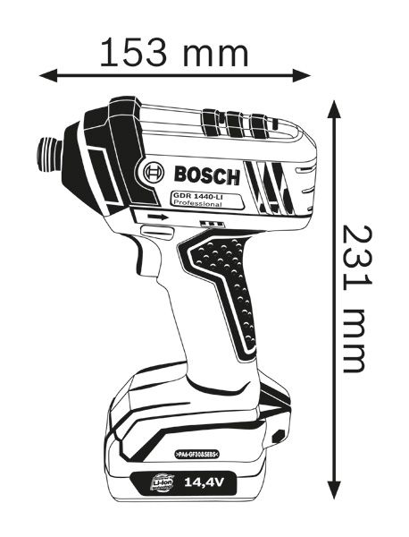Descripción del atornillador de impacto inalámbrico.