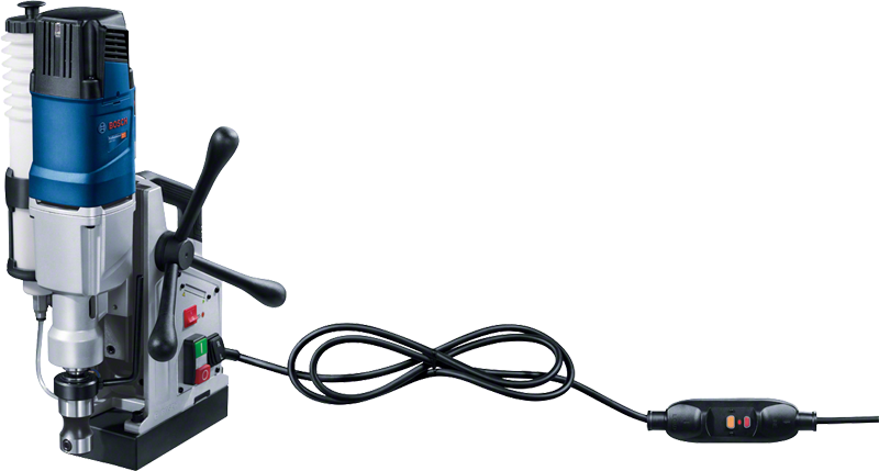 Taladro magnético Bosch GBM 50-2 para taladrar acero.