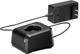 Cargador de batería Bosch GAL 12V-20 con fuente de alimentación.