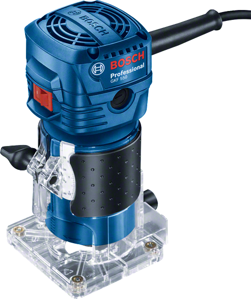 Fresadora de palma Bosch GKF 550, diseño compacto de 550W.