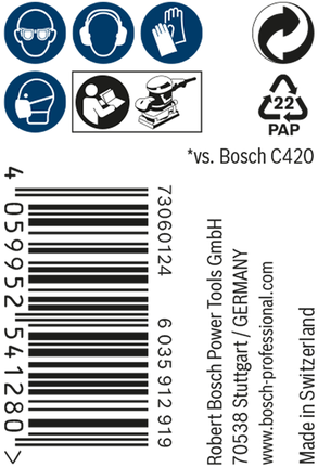 Rollo de red de lijado Bosch EXPERT M480 115 mm 5 m G 220.