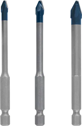 Juego de brocas Bosch EXPERT Hard Ceramic HEX-9, 3 piezas.