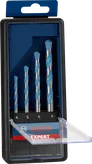 Juego de brocas Bosch EXPERT MultiConstruction CYL-9 de 4 piezas.