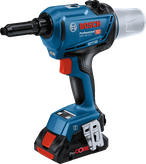 Pistola remachadora inalámbrica Bosch de 18 V.