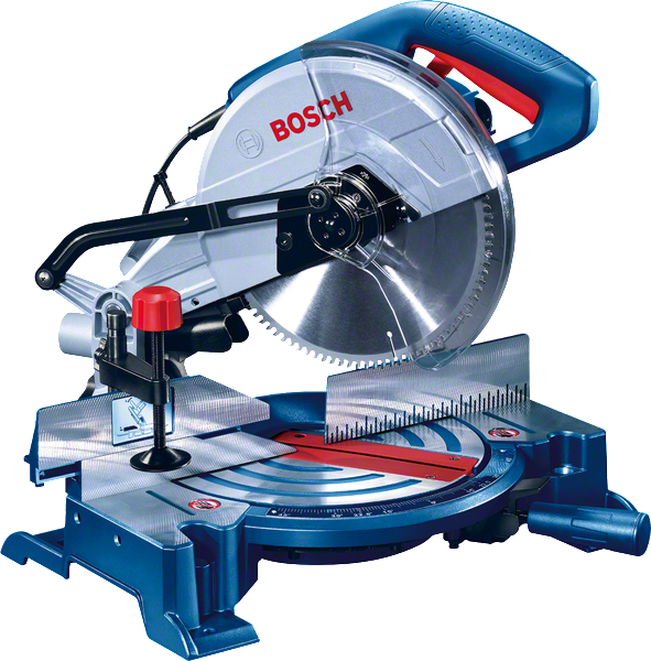 Sierra ingletadora Bosch GCM 10 X con ángulos ajustables.
