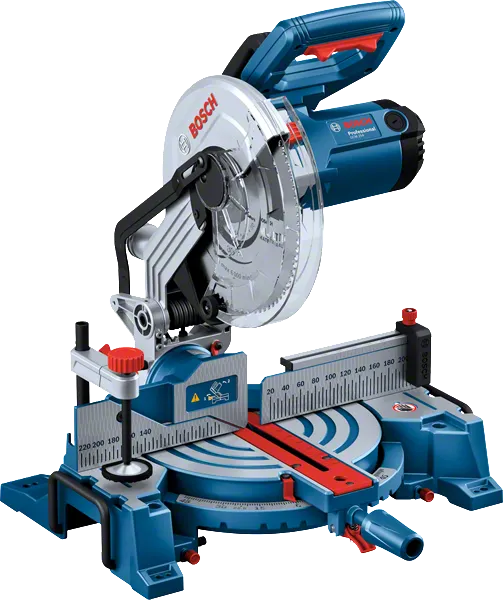 Sierra ingletadora Bosch GCM 254 con guía angular precisa.