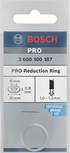 Anillo reductor Bosch PRO 20 x 0,8 x 16 mm.