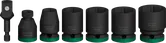 Juego de llaves de impacto Bosch PRO con adaptador, 7 piezas.
