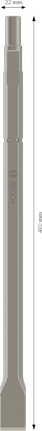Cincel plano Bosch PRO HEX 19-4C 22 x 400 mm.