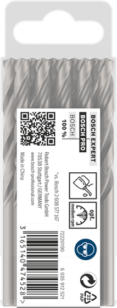 Embalaje de broca Bosch PRO Metal HSS-G 15/64″.