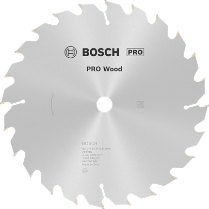 Hoja de sierra circular Bosch PRO Wood 210 mm 24 dientes.