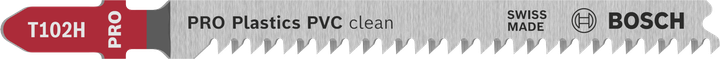 Hoja de sierra de calar Bosch PRO Plastics PVC clean T102H.