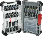 Juego de puntas de destornillador de impacto Bosch PRO de 50 piezas en estuche de almacenamiento.