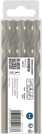 Juego de brocas helicoidales Bosch PRO HSS-Co para acero inoxidable.