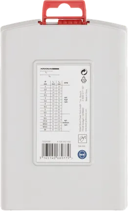 Juego de brocas Bosch PRO Metal HSS-G, 19 piezas.