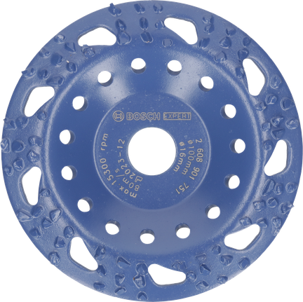 Cabezal de desbaste multimaterial de carburo Bosch EXPERT, inclinación gruesa de 100 mm.