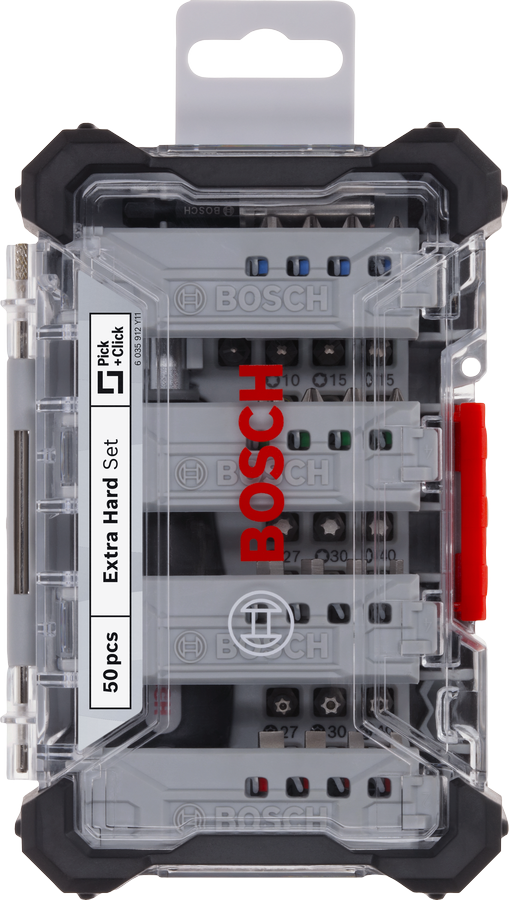 Juego de puntas de destornillador extra duras Bosch , 50 piezas.