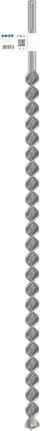 Broca para taladro percutor Bosch PRO SDS max-4 de 1 1/4 pulgadas.