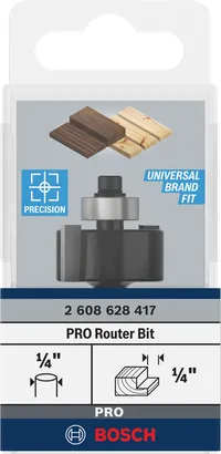 Fresa Bosch PRO con rebaje 1/4″.