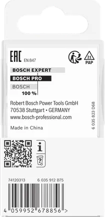 Fresa para ranurar Bosch PRO con vástago de 1/4 de pulgada.