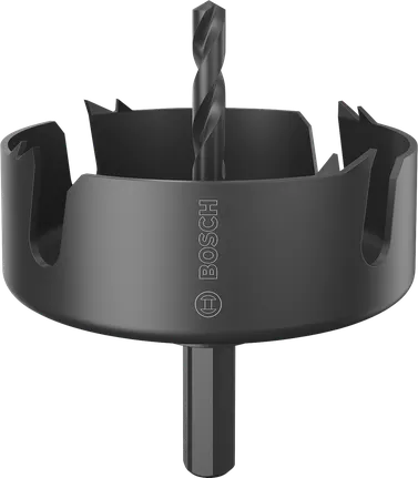 Sierra de corona Bosch para madera y yeso de 75 x 25 mm.