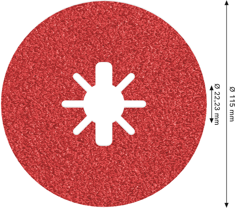 Disco de fibra Bosch PRO R780 X-Lock 115 mm G36.