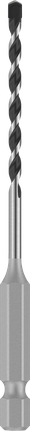 Broca Bosch PRO HEX-5 de 1/8 de pulgada para perforaciones de precisión.