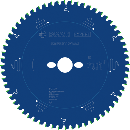 Hoja de sierra circular Bosch EXPERT Wood 254mm T60.