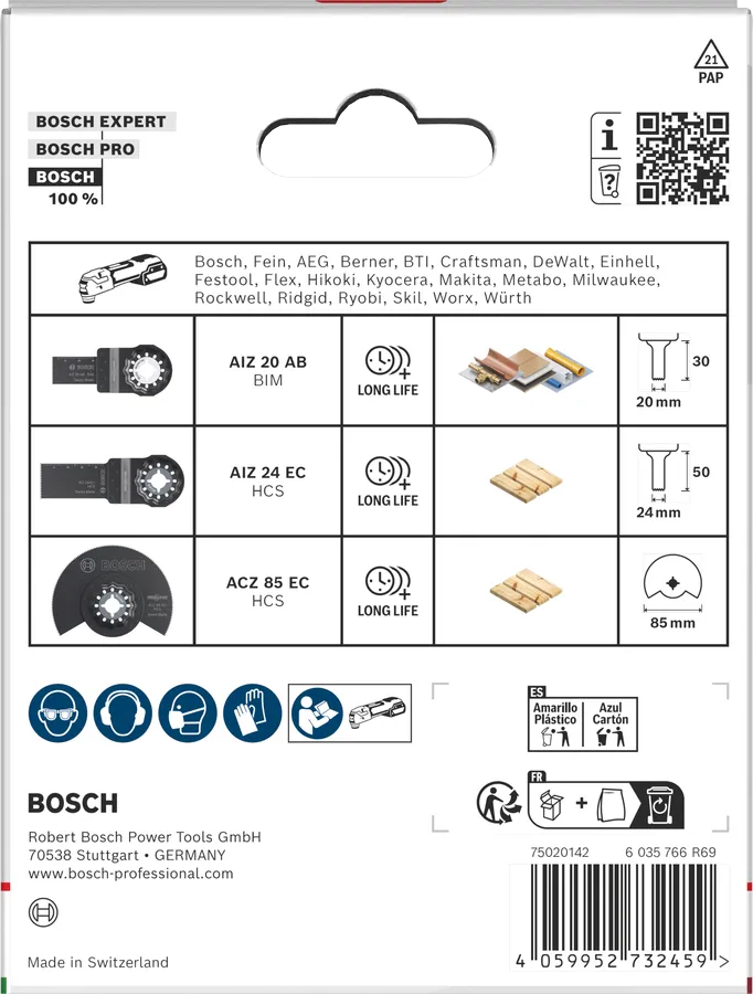 Juego para madera y metal blando