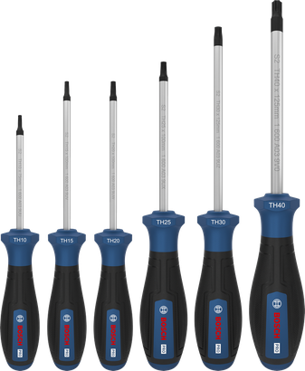 Juego de atornilladores PRO Torx Security, 6 piezas