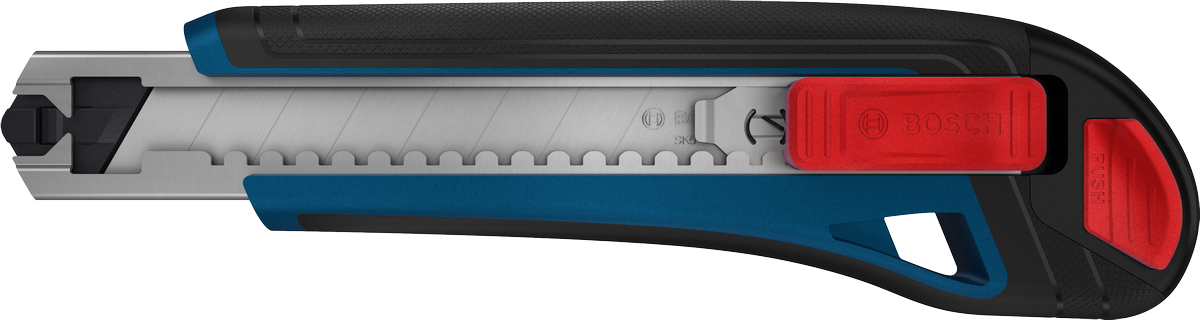 Cuchillo Bosch Snap Off de 18 mm con hoja de acero SK5.