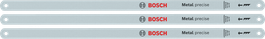Sierra para metales Bosch, 300 mm, 24 dientes por pulgada, hojas bimetálicas, paquete de 3.