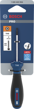 Destornillador Bosch PRO TH8 con hoja S2 de 60 mm.