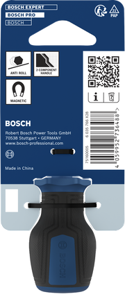 Destornillador Bosch PRO Stubby Bit con mango magnético antivuelco.