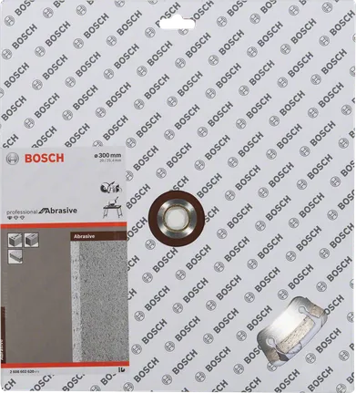 Abrazivní řezací kotouč Bosch 300 mm pro profesionální řezání kovů.