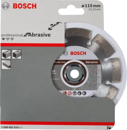 Abrazivní diamantový řezný kotouč Bosch na zdivo.