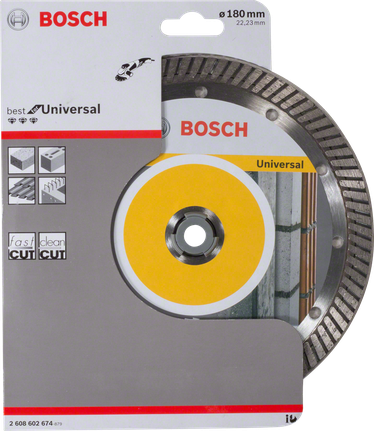 Diamantový řezný kotouč Bosch Universal 180 mm.