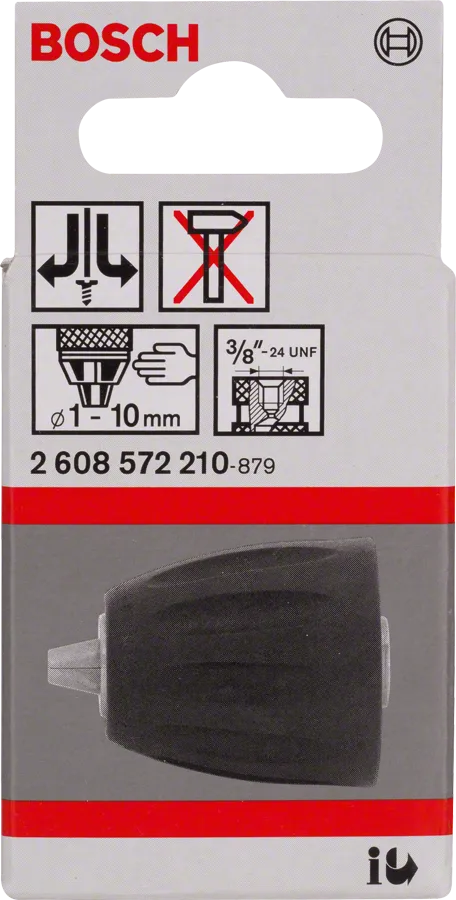 Rychloupínací sklíčidlo Bosch 1-10 mm pro vrtačky.